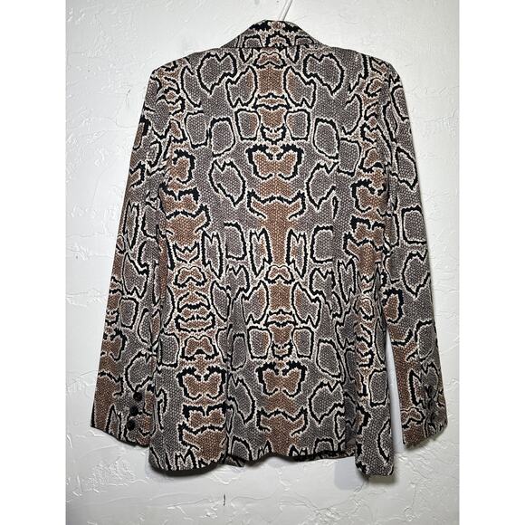 Cabi python double breasted blazer womens 6 career office business chic work - Picture 6 of 9